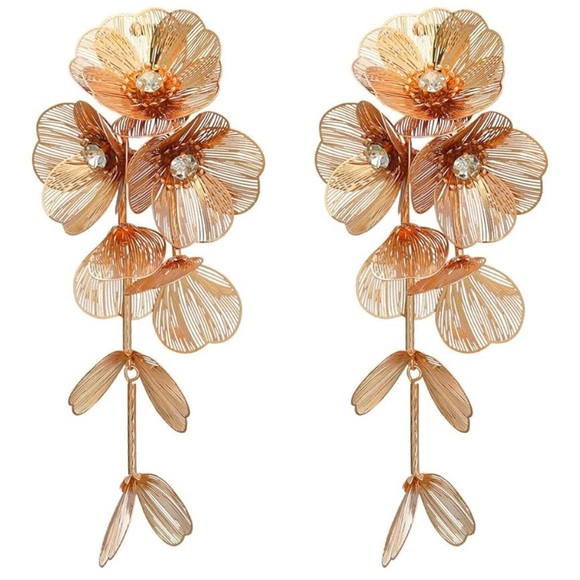 Zara Kate  Middelton Floral Drop Earrings - Picture 2 of 7